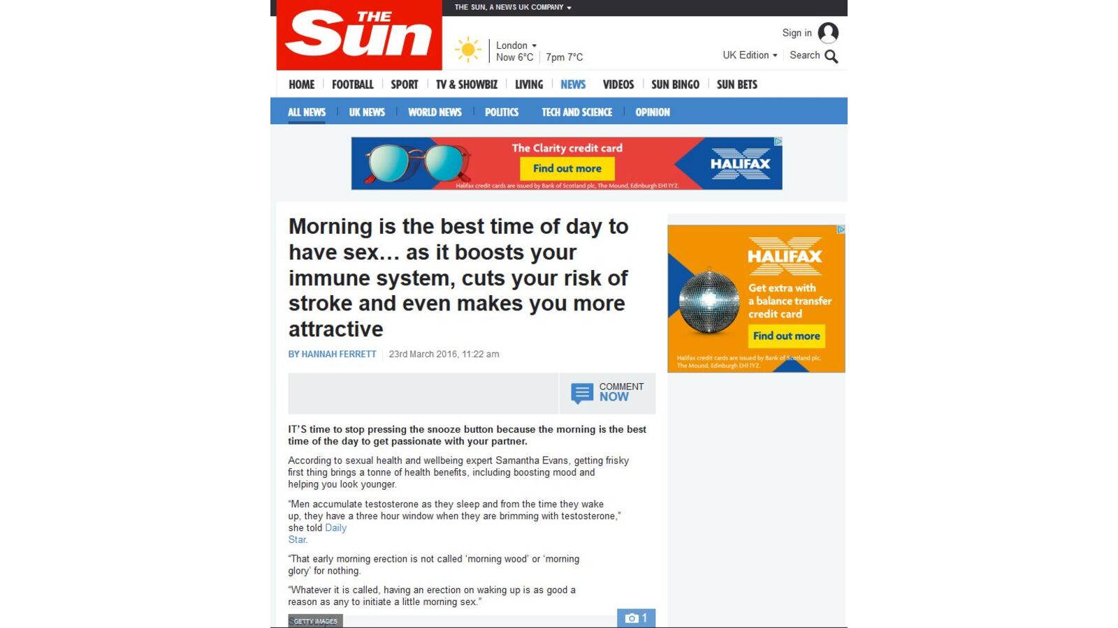 Morning is the Best Time to have sex - The Sun