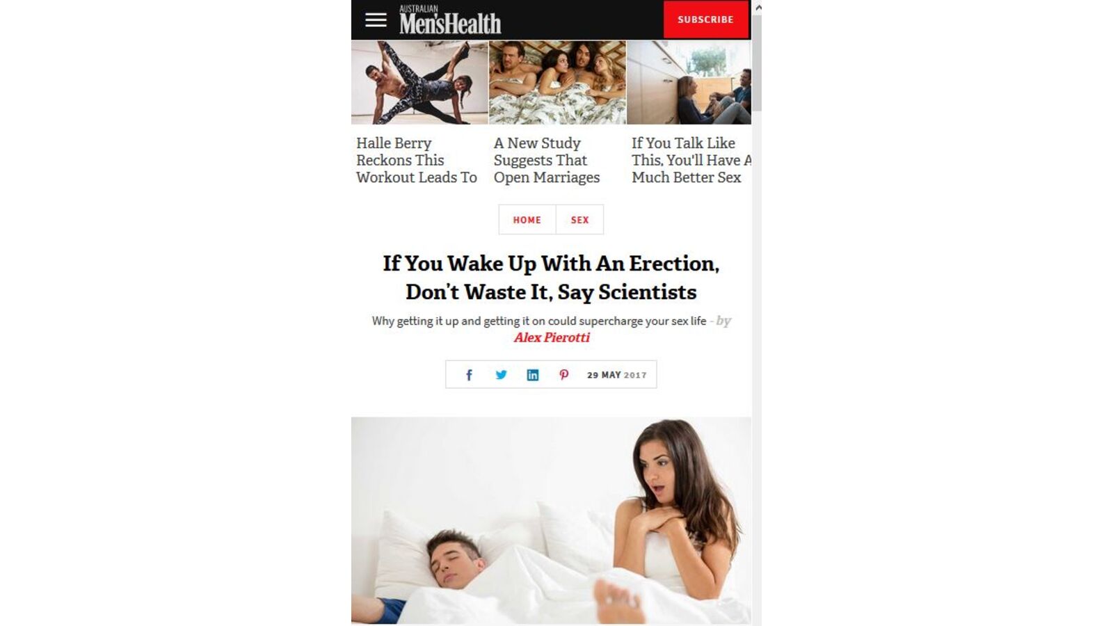 If You Wake Up With An Erection Don t Waste It Say Scientists  